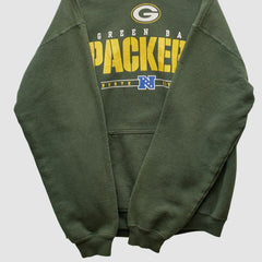 Green Bay Packers NFL 2000s Hooded Pullover Sweatshirt - Green Pullover