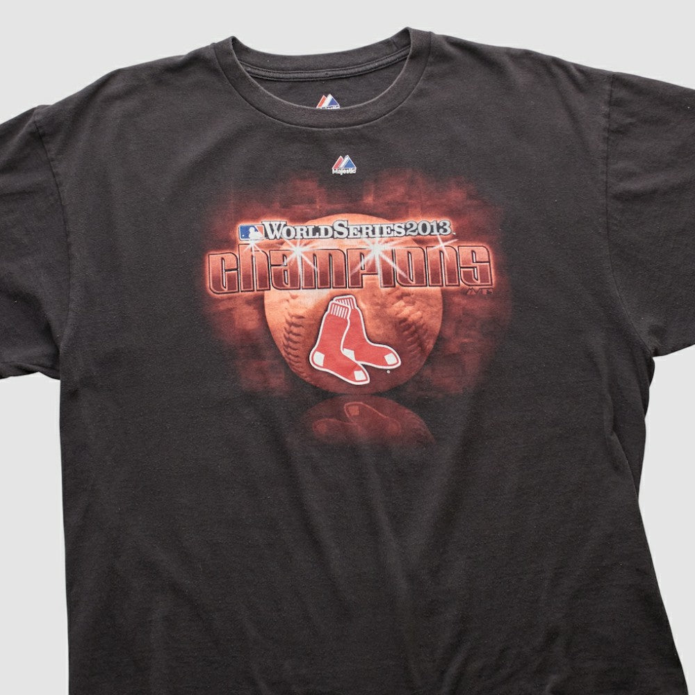 Boston Red Sox Majestic 2013 T-shirt - Black - 2XVintage T-shirts