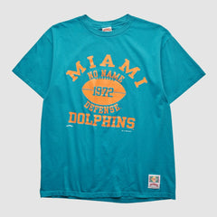 Miami Dolphins Nutmeg Mills 1994 T-shirt - Teal T-shirts