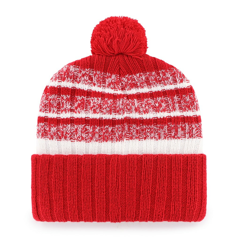 New England Patriots '47 Local Cuffed Knit Hat with Pom - Red Hats
