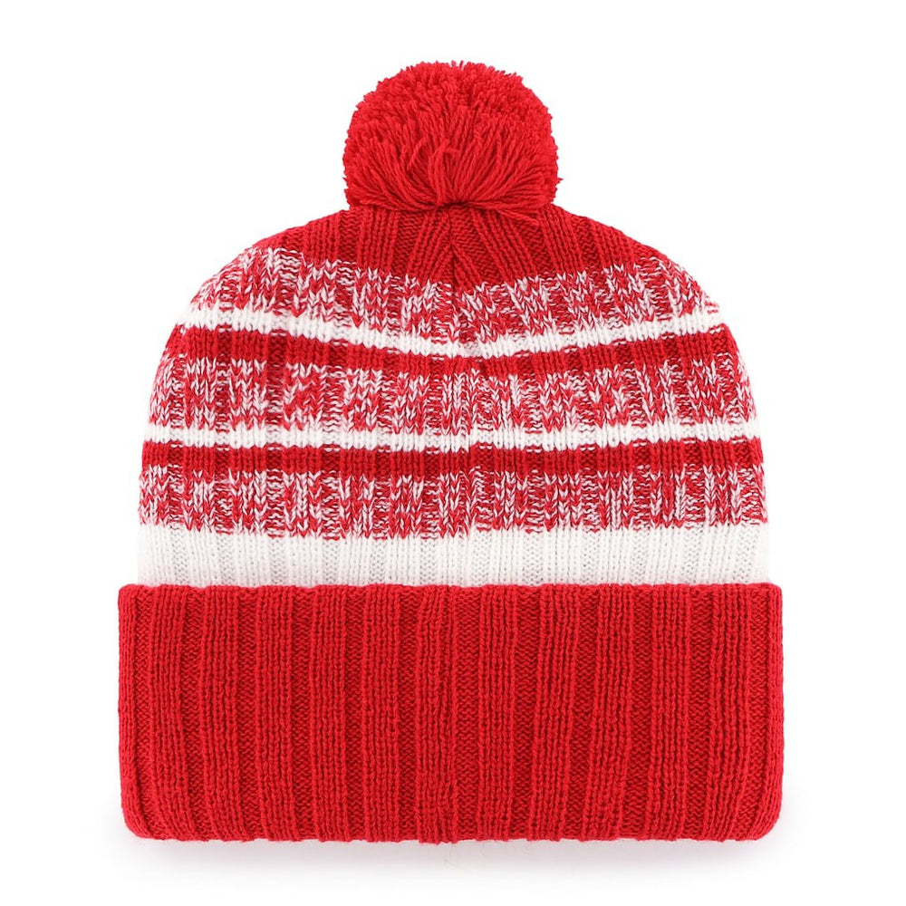 New England Patriots '47 Local Cuffed Knit Hat with Pom - Red Hats