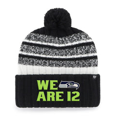 Seattle Seahawks '47 Local Cuffed Knit Hat with Pom - Black Hats