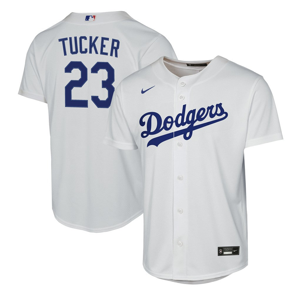 Kyle Tucker Los Angeles Dodgers Nike Youth Home Replica Jersey - White Jerseys