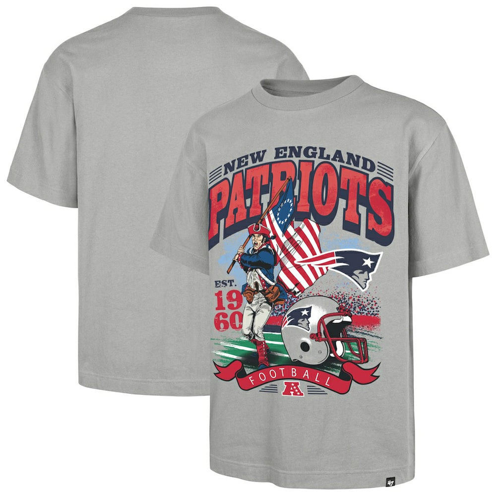 New England Patriots '47 Regional Foundation T-Shirt - Gray T-shirts