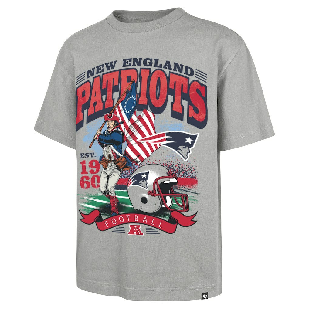 New England Patriots '47 Regional Foundation T-Shirt - Gray T-shirts