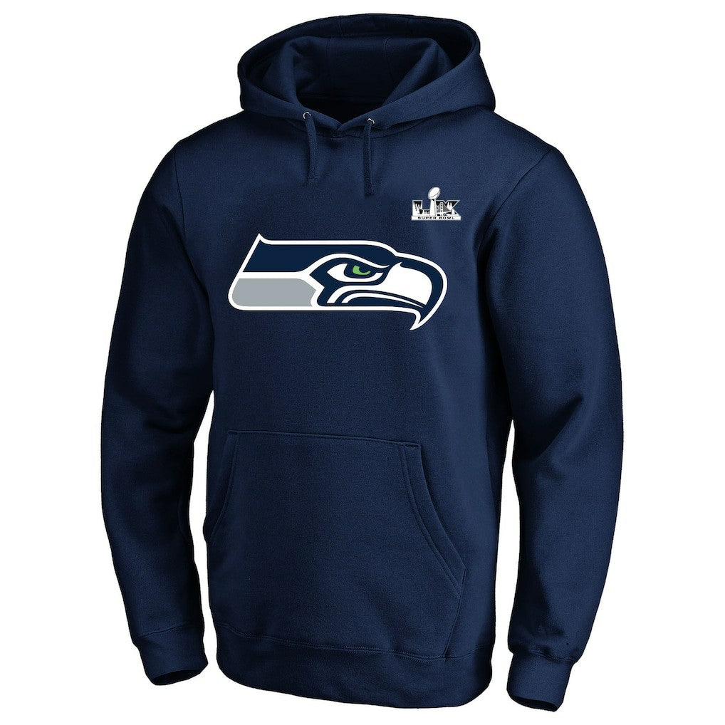 Jaxon Smith-Njigba Seattle Seahawks Super Bowl LX Champions Big & Tall Name & Number Fleece Hoodie - College Navy Hoodies