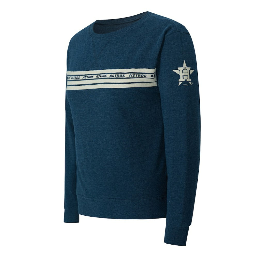 Houston Astros Concepts Sport Women's Birch French Terry Long Sleeve T-Shirt - Navy T-shirts