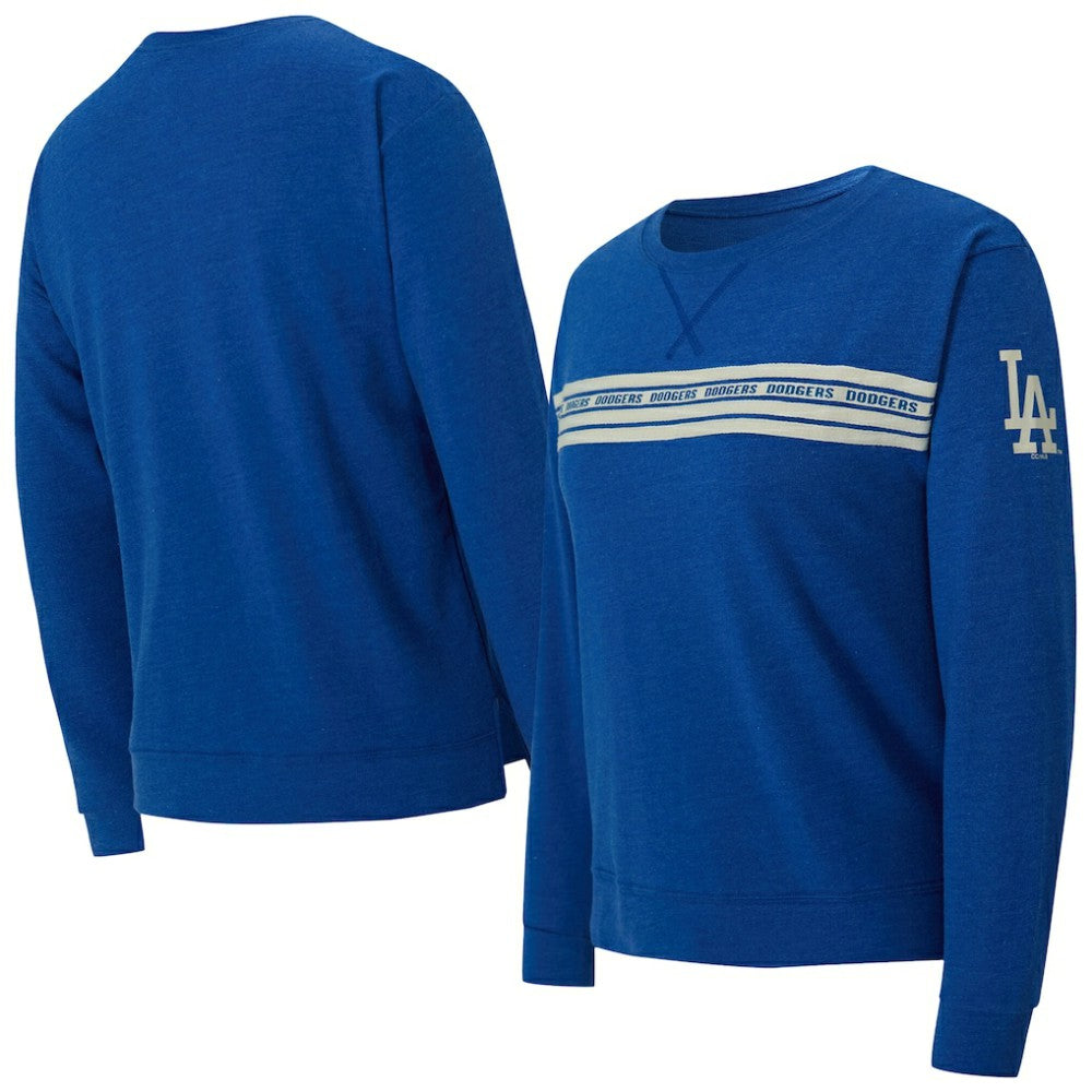 Los Angeles Dodgers Concepts Sport Women's Birch French Terry Long Sleeve T-Shirt - Royal T-shirts