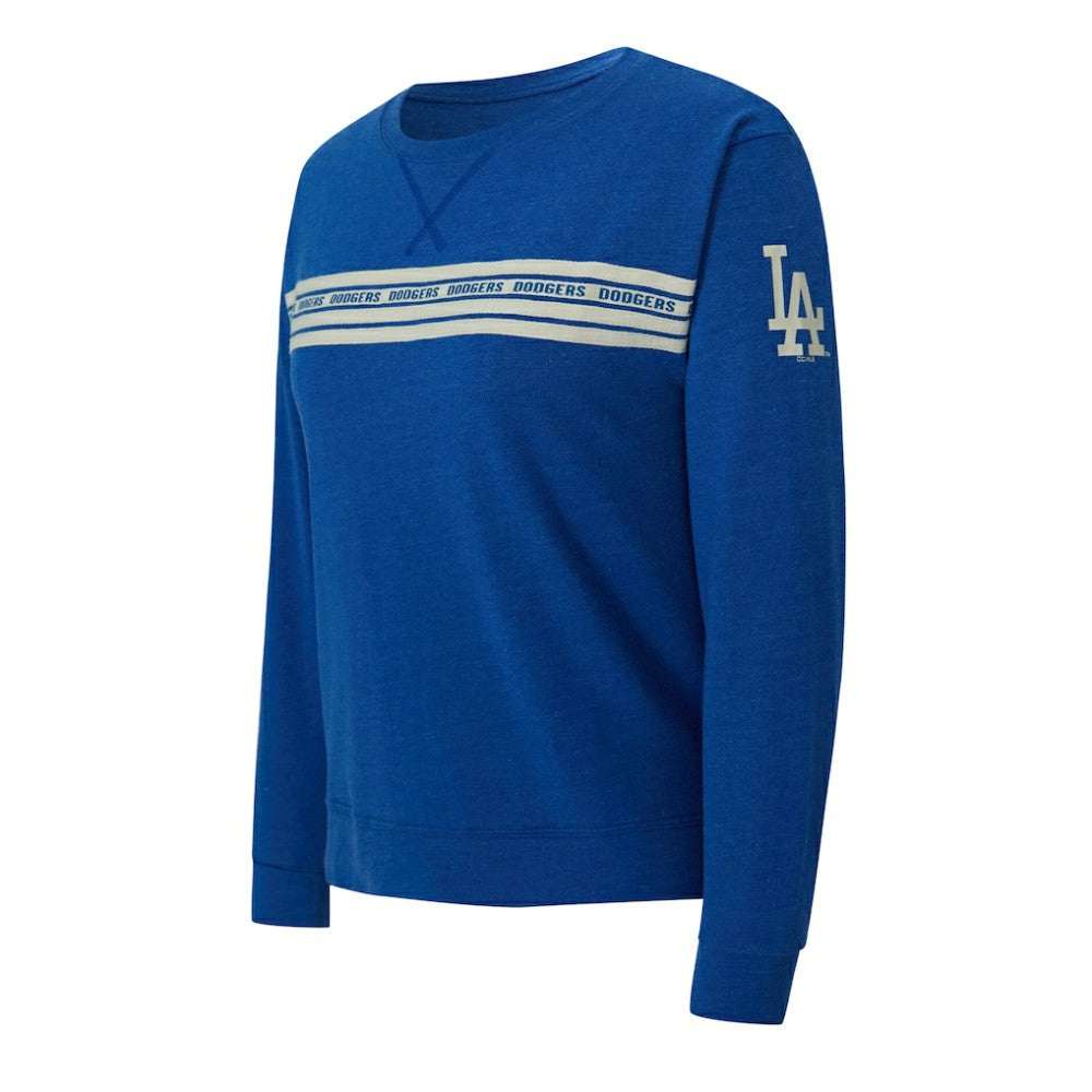 Los Angeles Dodgers Concepts Sport Women's Birch French Terry Long Sleeve T-Shirt - Royal T-shirts