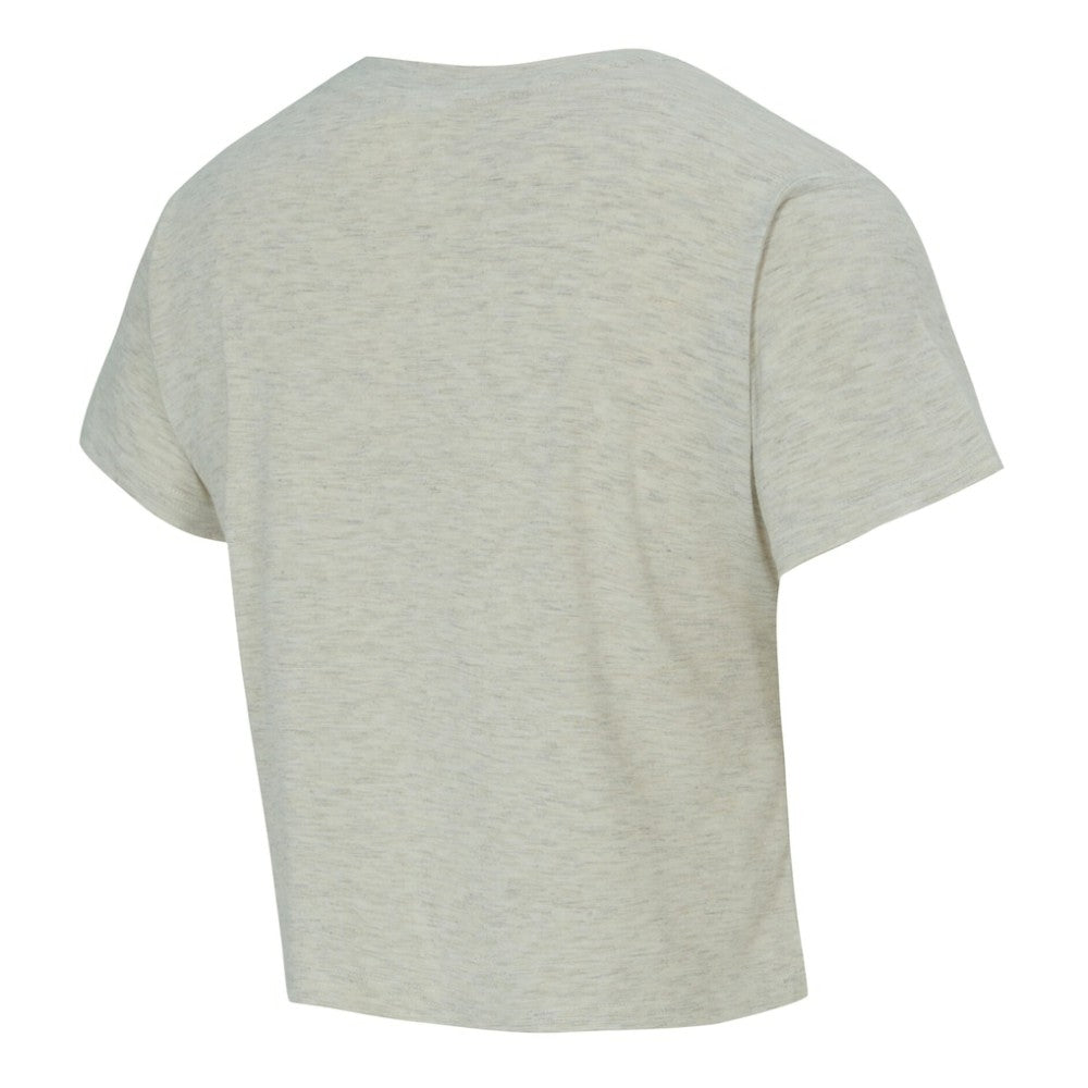 Los Angeles Dodgers Concepts Sport Women's Birch Cropped T-Shirt - Cream T-shirts
