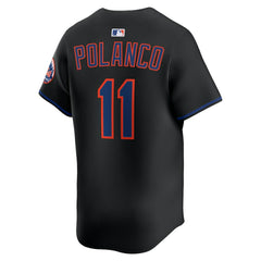 Jorge Polanco New York Mets Nike Alternate Limited Jersey - Black Jerseys