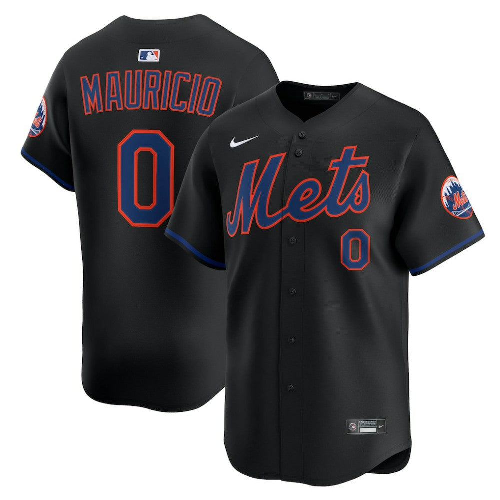 Ronny Mauricio New York Mets Nike Alternate Limited Jersey - Black Jerseys