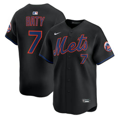 Brett Baty New York Mets Nike Alternate Limited Jersey - Black Jerseys