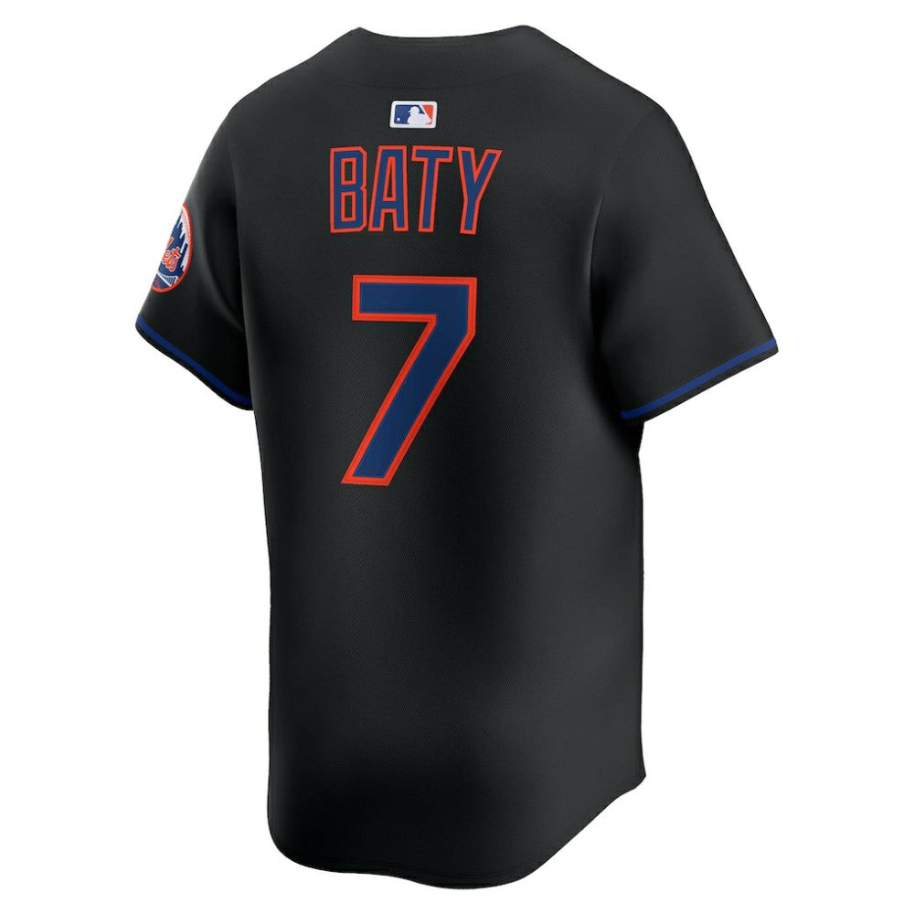 Brett Baty New York Mets Nike Alternate Limited Jersey - Black Jerseys
