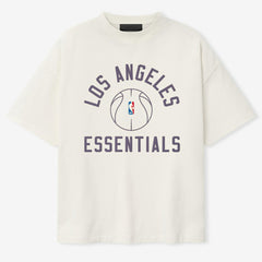 Los Angeles Lakers Fear of God x Barkley L. Hendricks Unisex 90's T-Shirt Cream