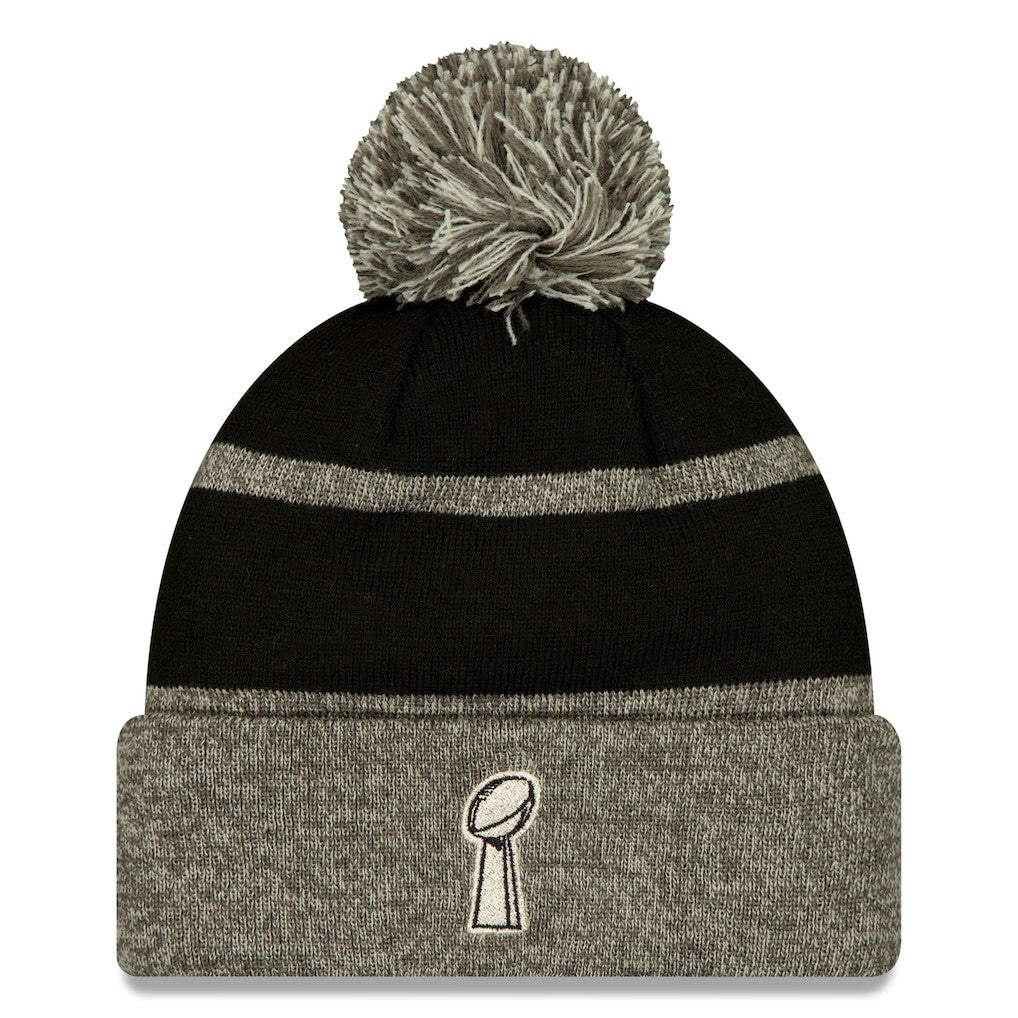 Seattle Seahawks New Era Super Bowl LX Champions Parade Cuffed Knit Hat with Pom - Black Hats