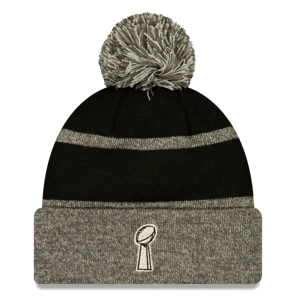 Seattle Seahawks New Era Super Bowl LX Champions Parade Cuffed Knit Hat with Pom - Black Hats