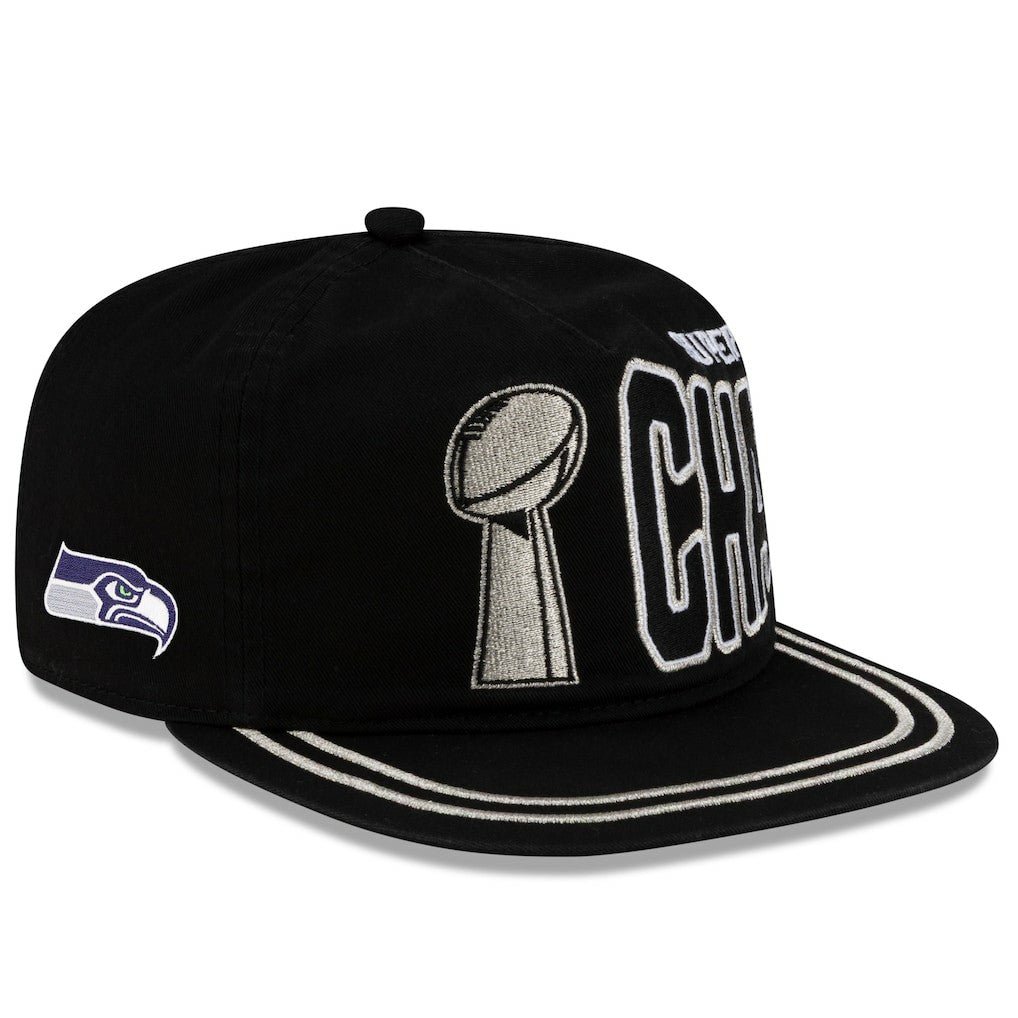 Seattle Seahawks New Era Super Bowl LX Champions Parade 19TWENTY Adjustable Hat - Black Hats