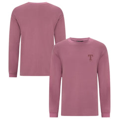 Texas Rangers Levelwear Bridal Rose Luxe Signature Long Sleeve T-Shirt - Pink T-shirts