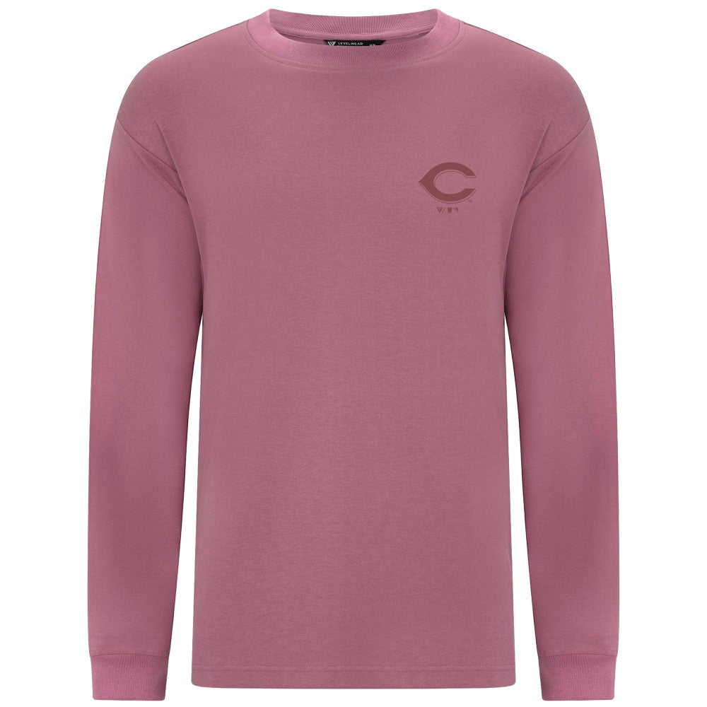 Cincinnati Reds Levelwear Bridal Rose Luxe Signature Long Sleeve T-Shirt - Pink T-shirts