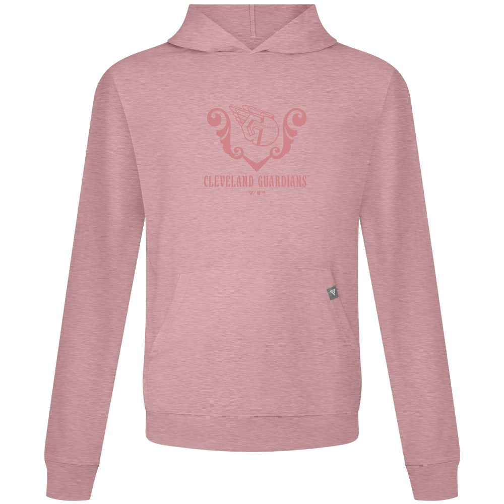 Cleveland Guardians Levelwear Bridal Rose Relay Pullover Hoodie - Pink Hoodies