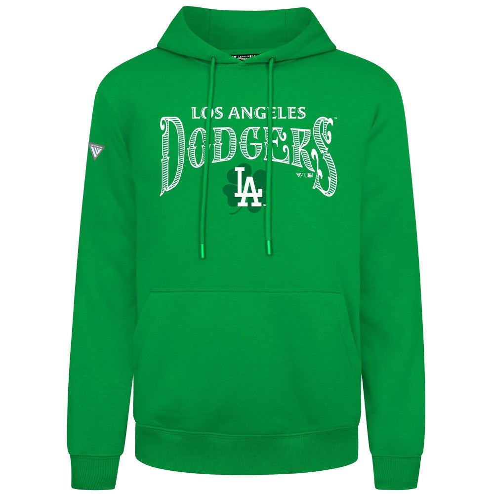 Los Angeles Dodgers Levelwear St. Patrick's Day Podium Hoodie - Green Hoodies
