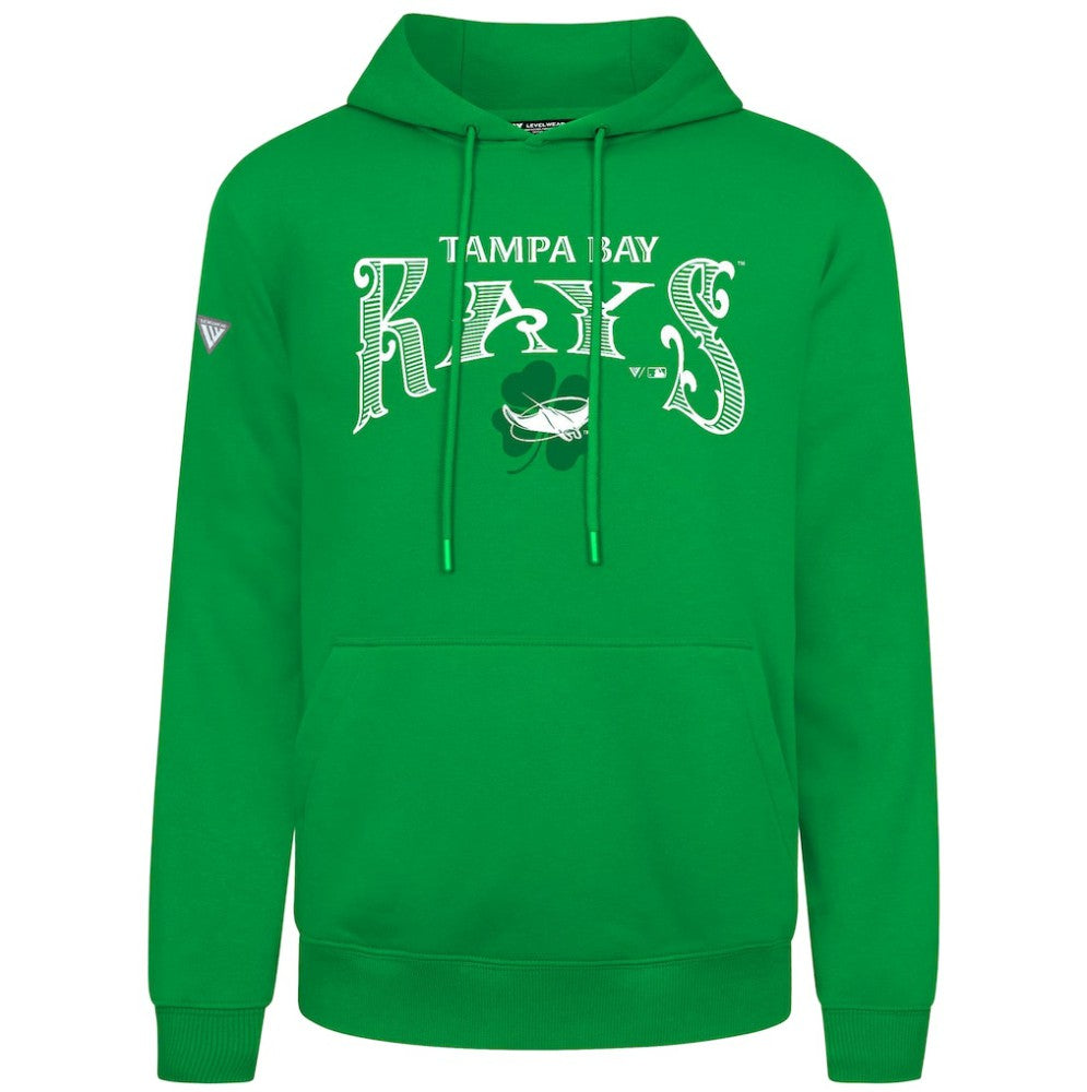 Tampa Bay Rays Levelwear St. Patrick's Day Podium Hoodie - Green Hoodies
