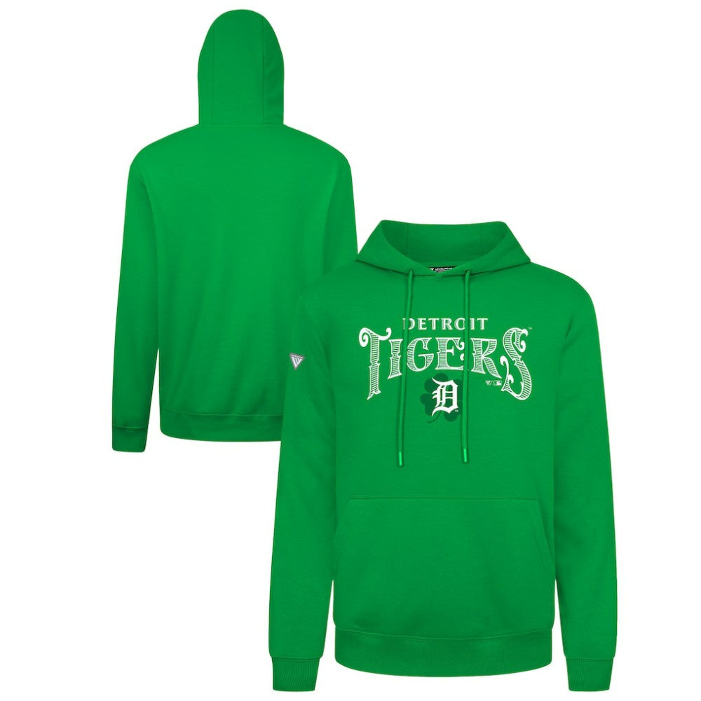 Detroit Tigers Levelwear St. Patrick's Day Podium Hoodie - Green Hoodies