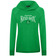 Boston Red Sox Levelwear Women's St. Patrick's Day Slender Raglan Hoodie - Green Hoodies