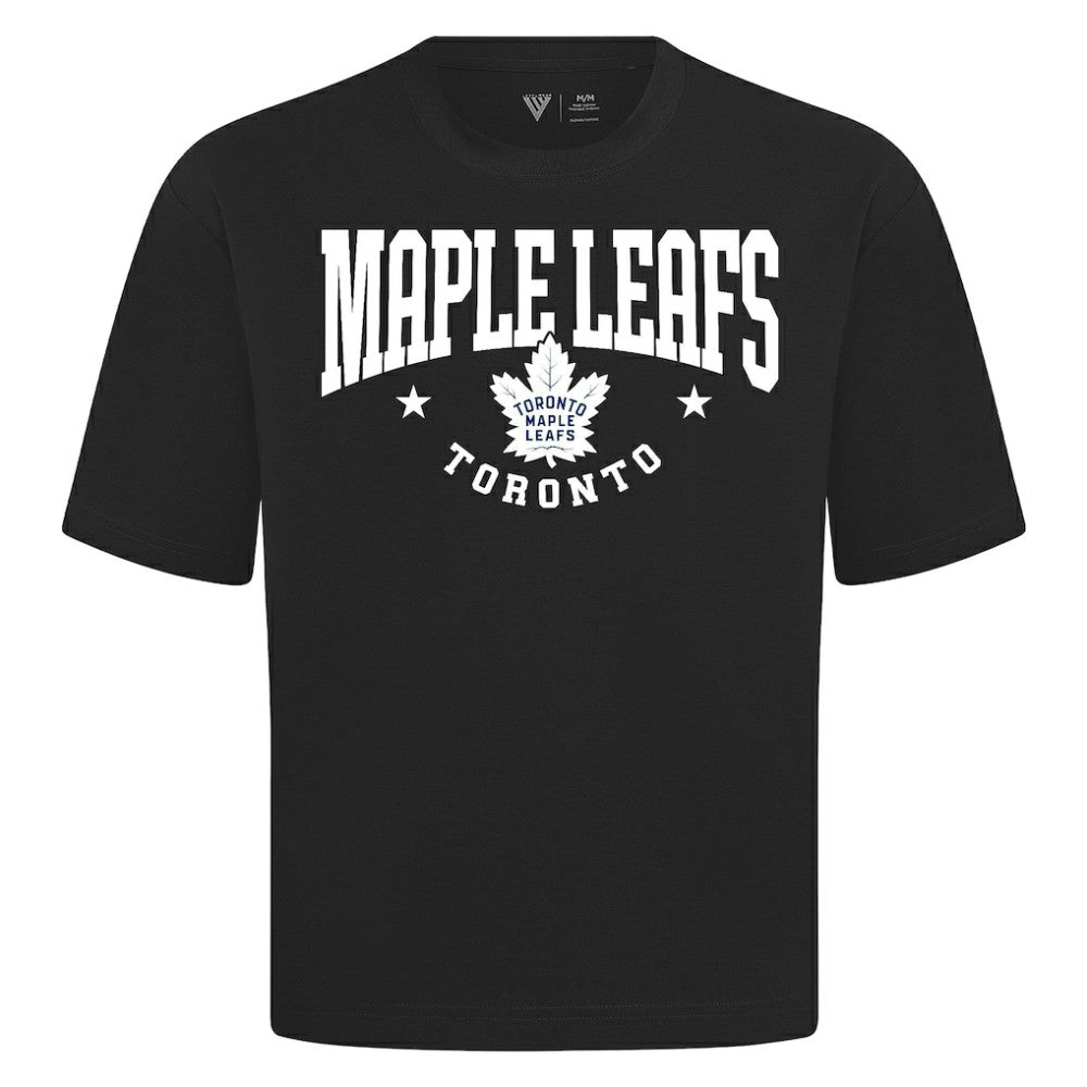 Toronto Maple Leafs Levelwear Luxe Signature Knit T-Shirt - Black | US 203844143