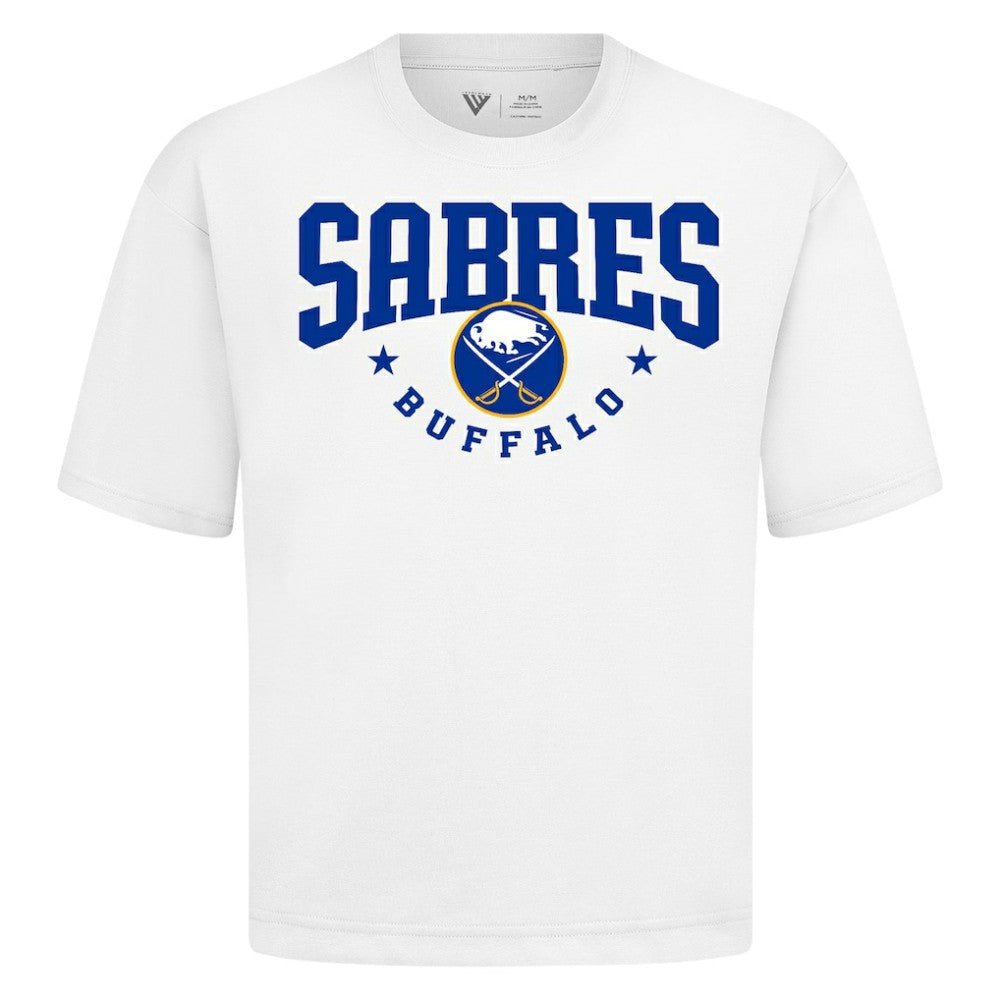 Buffalo Sabres Levelwear Luxe Signature Knit T-Shirt - White | US 203844147