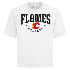 Calgary Flames Levelwear Luxe Signature Knit T-Shirt - White | US 203844150