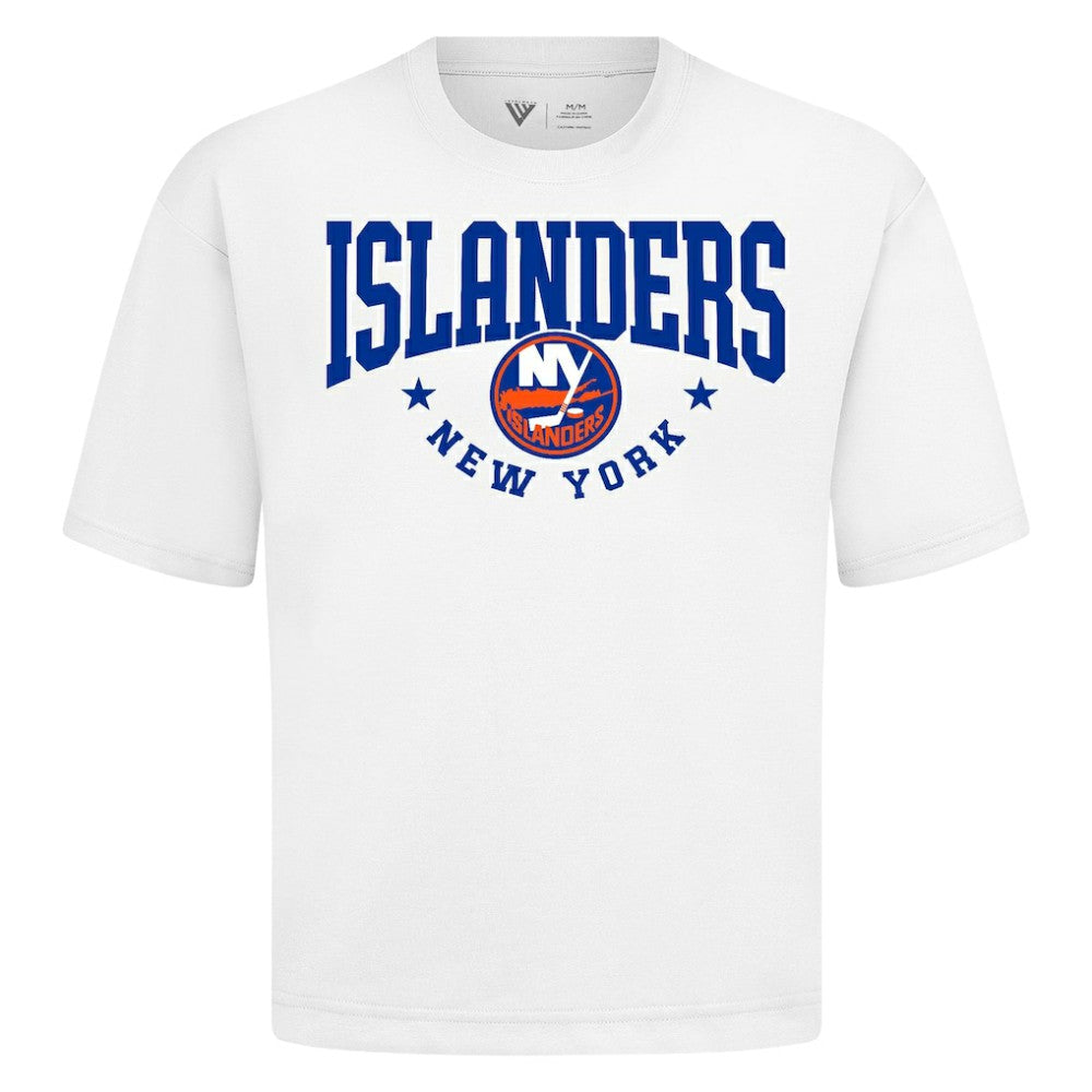 New York Islanders Levelwear Luxe Signature Knit T-Shirt - White | US 203844151