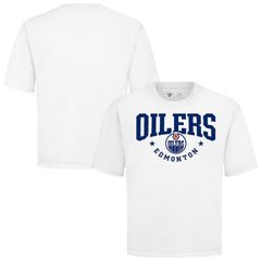 Edmonton Oilers Levelwear Luxe Signature Knit T-Shirt - White | US 203844154