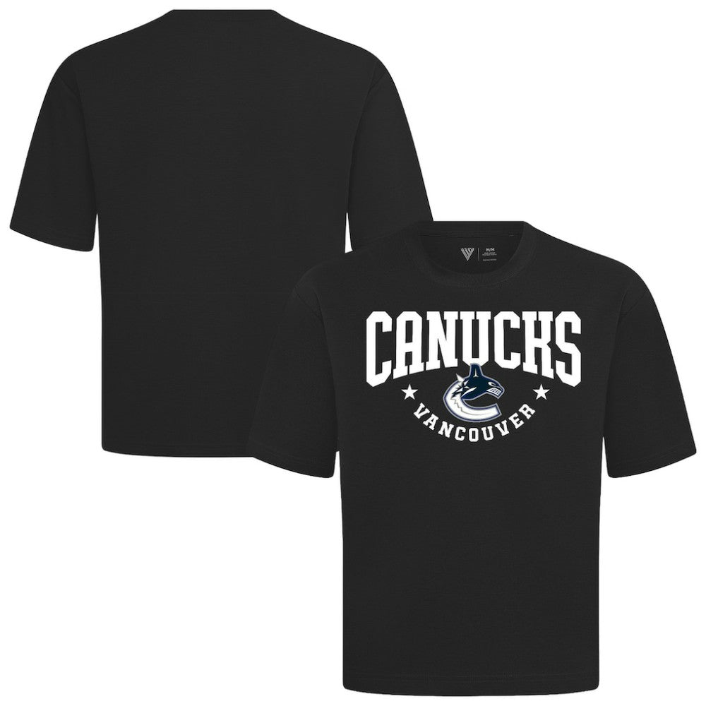 Vancouver Canucks Levelwear Luxe Signature Knit T-Shirt - Black | US 203844156