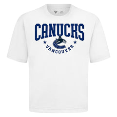 Vancouver Canucks Levelwear Luxe Signature Knit T-Shirt - White | US 203844157