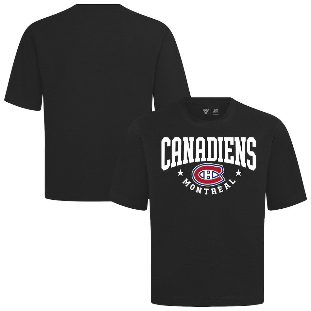 Montreal Canadiens Levelwear Luxe Signature Knit T-Shirt - Black | US 203844159