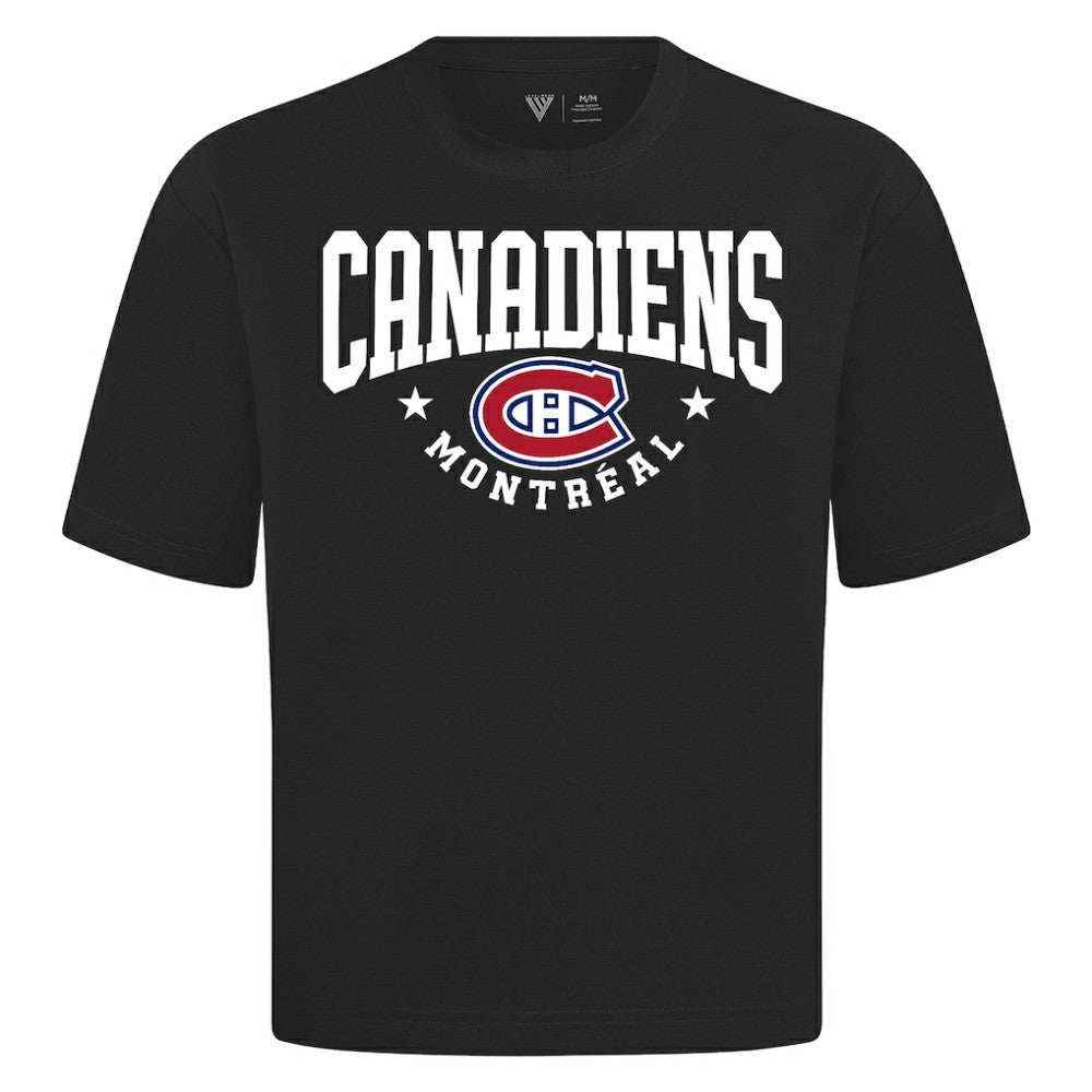 Montreal Canadiens Levelwear Luxe Signature Knit T-Shirt - Black | US 203844159