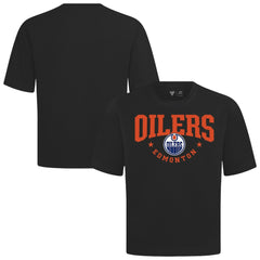 Edmonton Oilers Levelwear Luxe Signature Knit T-Shirt - Black | US 203844162