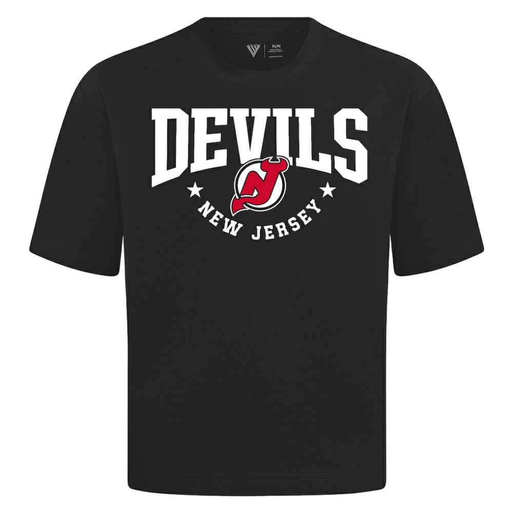 New Jersey Devils Levelwear Luxe Signature Knit T-Shirt - Black | US 203844163