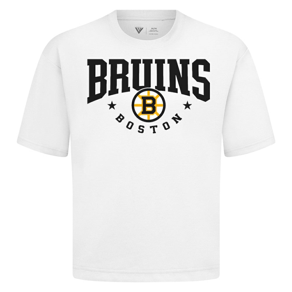 Boston Bruins Levelwear Luxe Signature Knit T-Shirt - White | US 203844165