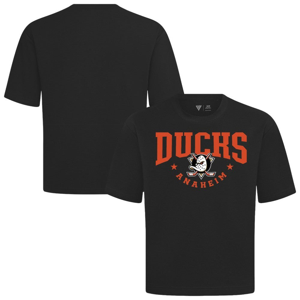 Anaheim Ducks Levelwear Luxe Signature Knit T-Shirt - Black | US 203844166