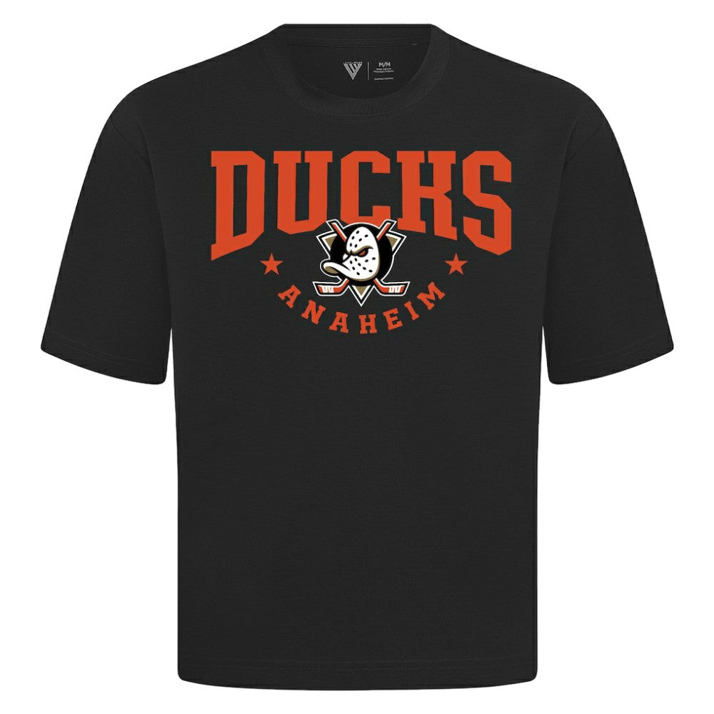 Anaheim Ducks Levelwear Luxe Signature Knit T-Shirt - Black | US 203844166