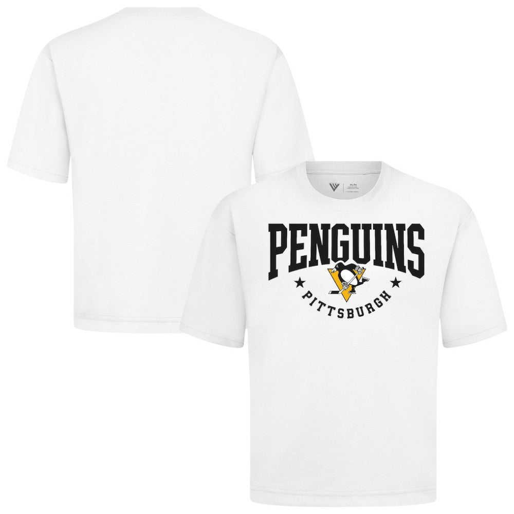 Pittsburgh Penguins Levelwear Luxe Signature Knit T-Shirt - White | US 203844167