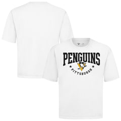 Pittsburgh Penguins Levelwear Luxe Signature Knit T-Shirt - White | US 203844167