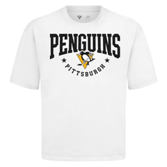 Pittsburgh Penguins Levelwear Luxe Signature Knit T-Shirt - White | US 203844167