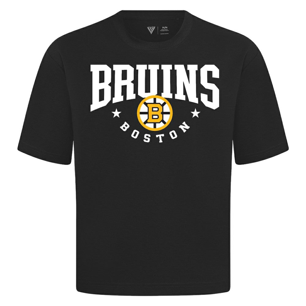 Boston Bruins Levelwear Luxe Signature Knit T-Shirt - Black | US 203844168