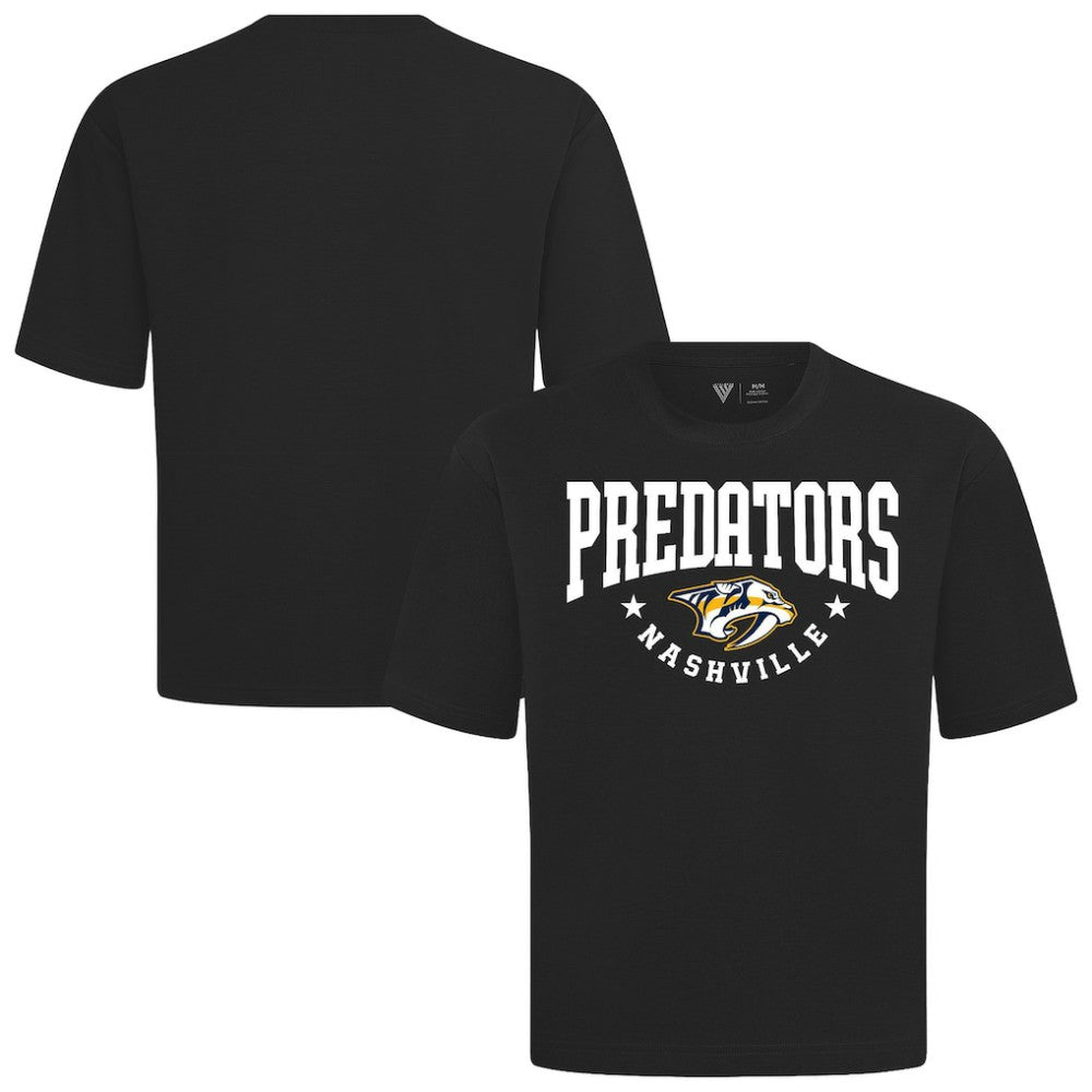 Nashville Predators Levelwear Luxe Signature Knit T-Shirt - Black | US 203844170