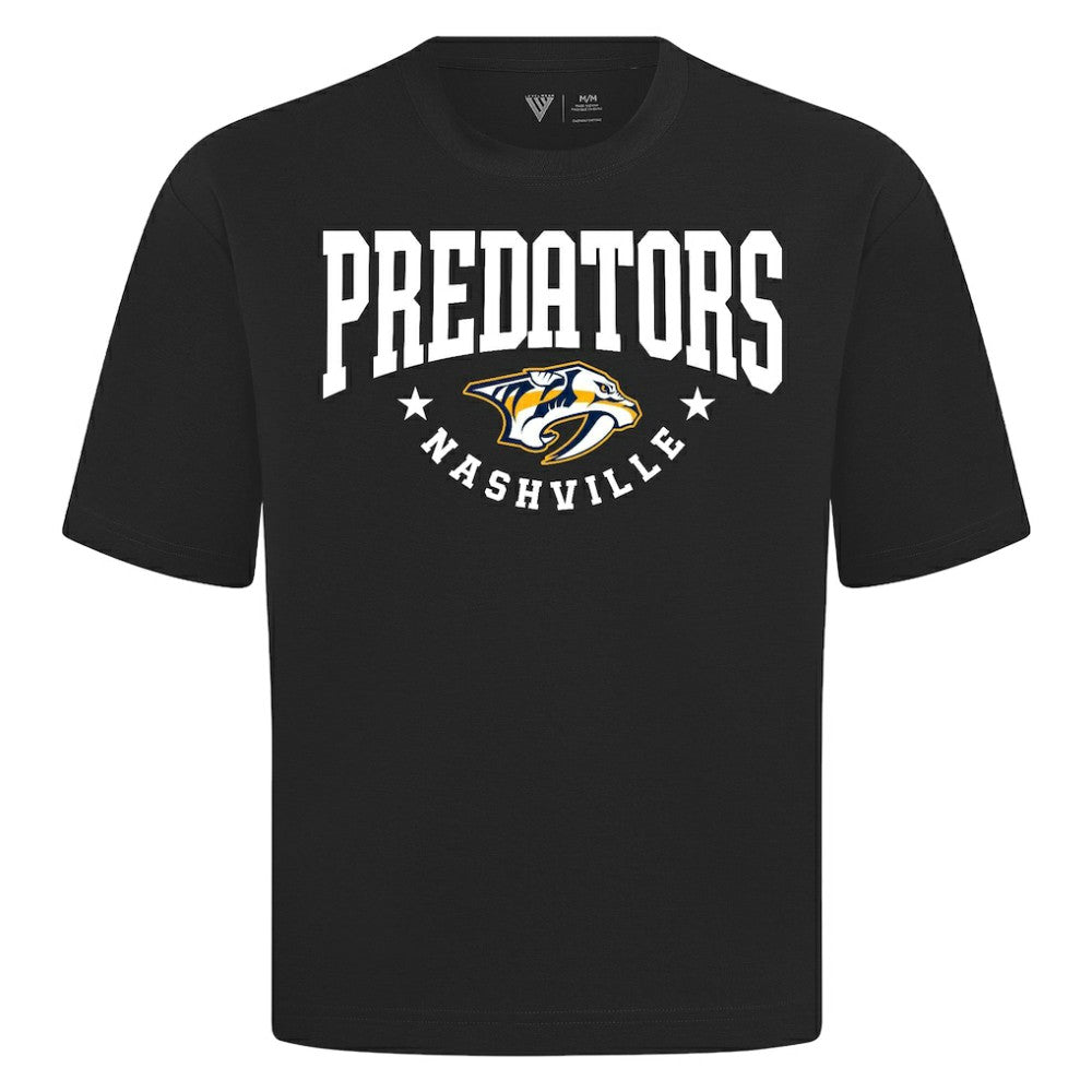 Nashville Predators Levelwear Luxe Signature Knit T-Shirt - Black | US 203844170