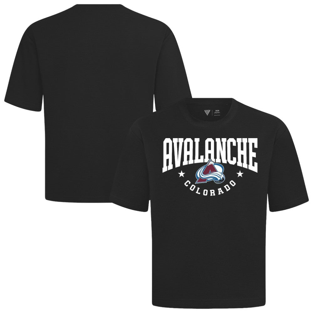 Colorado Avalanche Levelwear Luxe Signature Knit T-Shirt - Black | US 203844173